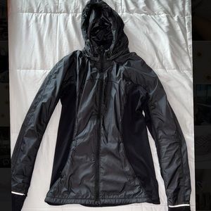 Lululemon Black Running Jacket With Removable Hood